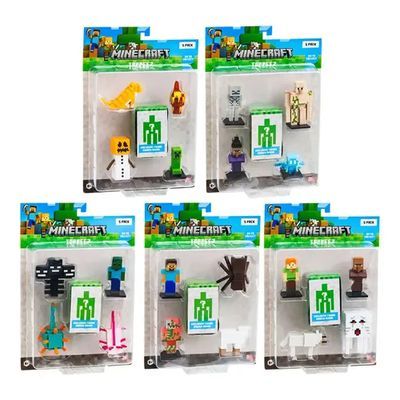 Minecraft 3d Toppeez 5 Pack Blister