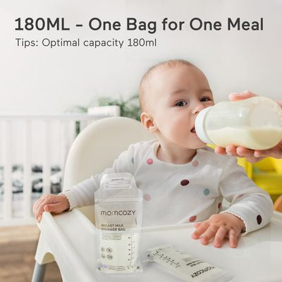 Momcozy-Bolsa Leche Desechables 180ml 120pc