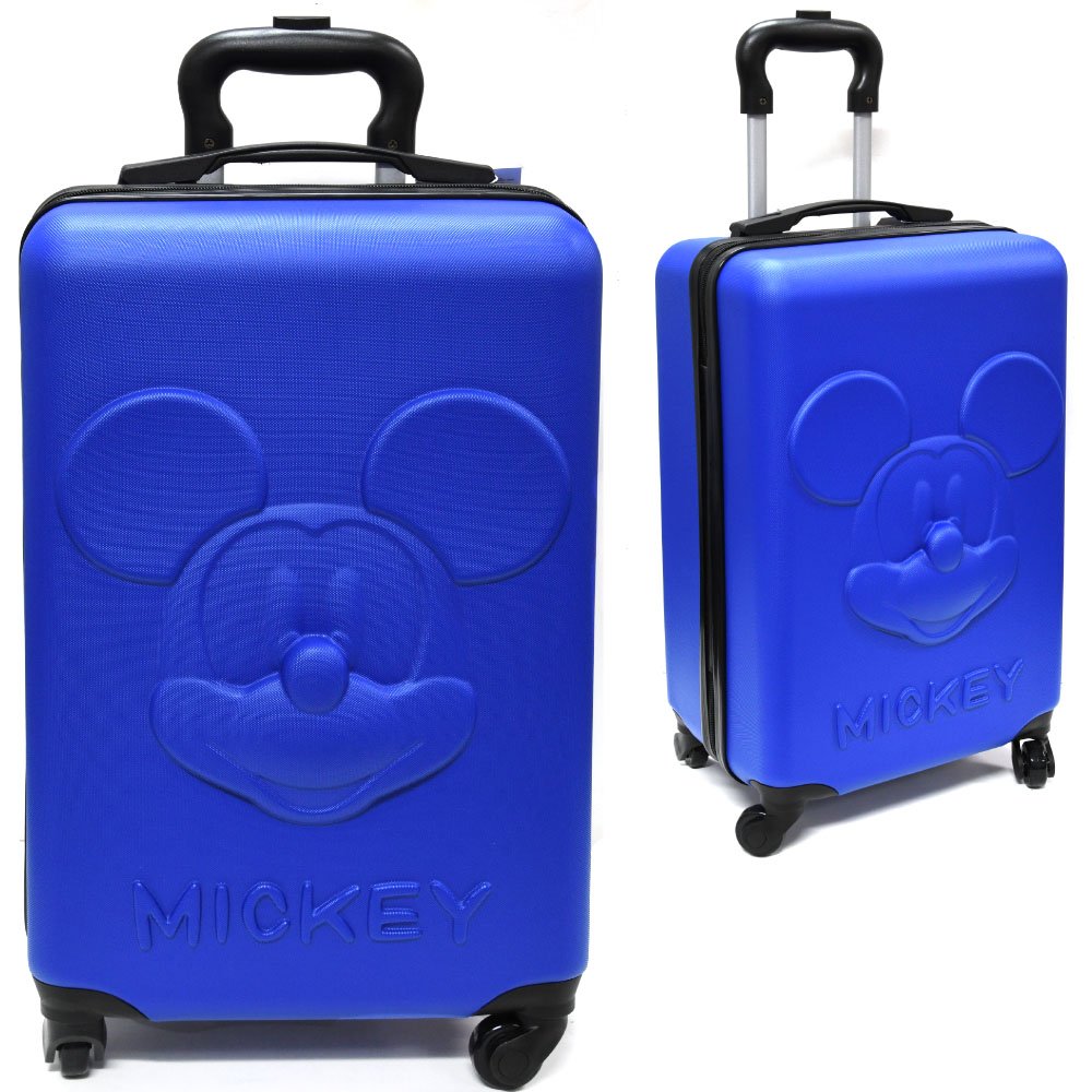Maleta Moldeada con Exterior Duro y 4 Ruedas 18" Mickey Mous
