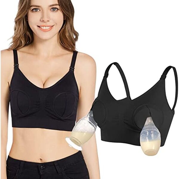 Brasier Lactar y Extracción Talla Xl Negro