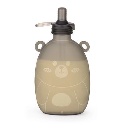 Bolsa Silicona Oso Feliz 500ml -1 piezas Gris