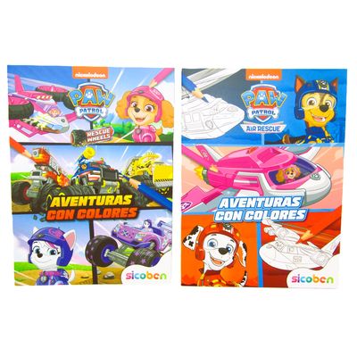 Libro para Colorear Paw Patrol – Aventuras con Colores Surti