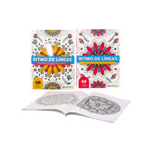 Libro para Colorear Ritmo de Líneas Surtido