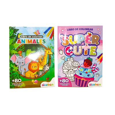 Libro para Colorear – Animales / Súper Cute Surtido