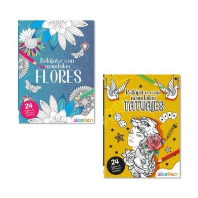 Libro para Colorear Relájate con Mandalas Surtido