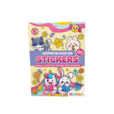 Súper Block de Stickers – Dinosaurios / Kawaii Surtido