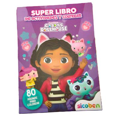 Súper Libro de Actividades y Colorear – Gabby's Dollhouse