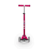 Patineta Maxi Micro Deluxe LED Rosada