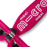Patineta Maxi Micro Deluxe LED Rosada