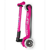 Patineta Micro Lujo Compacto Led Fucsia