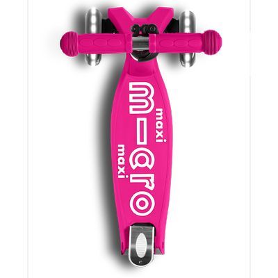 Patineta Micro Lujo Compacto Led Fucsia