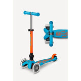 Patineta Mini Micro Plegable LED Azul