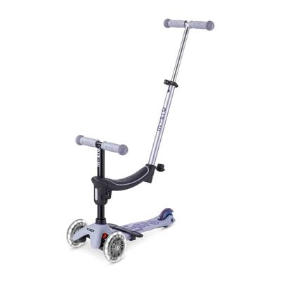 Patineta Mini Micro Deluxe Rock LED Morada