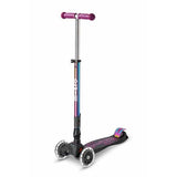 Patineta Maxi Micro Plegable LED Neochrome Morada