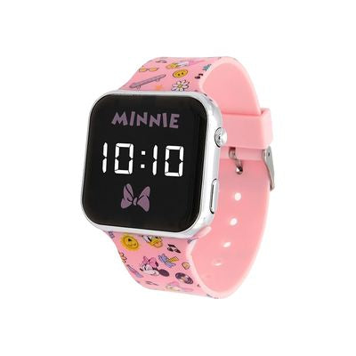 Reloj Minnie & Daisy Led Rosado