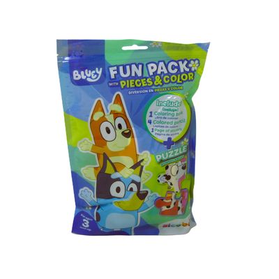 Bluey Fun Pack – Actividades, Colorear & Rompecabezas