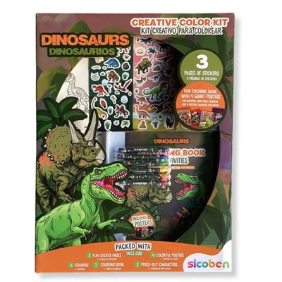 Kit Creativo para Colorear Dinosaurios – Creative Color Kit