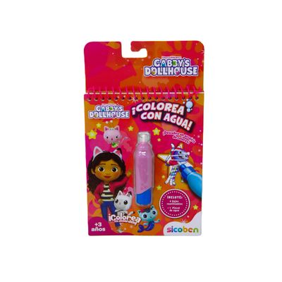 Libro Mágico Colorea con Agua – Gabby's Dollhouse