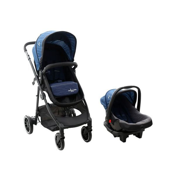 Coche Bebe + Carguera Milan 3 en 1 Azul