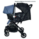 Coche con Carguera Argus Travel Premium Baby Gris Negro