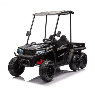Carro Montable Utv 6 Ruedas 12v Negro