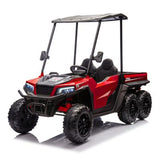 Carro Montable Utv 6 Ruedas 12v Rojo