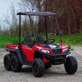 Carro Montable Utv 6 Ruedas 12v Rojo