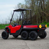 Carro Montable Utv 6 Ruedas 12v Rojo
