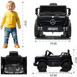 Carro Montable Mercedes Unimog12v Negro