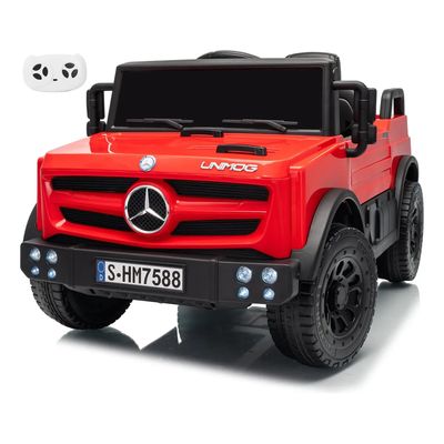 Carro Montable Mercedes Unimog12v Rojo