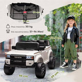 Carro Montable Toyota Prado 12v Blanco