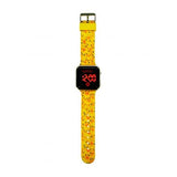 Reloj Pokemon Lcd Parpadeante C. Amarilla