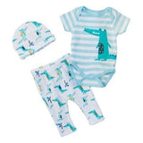 Set 3 Pc Body, Pantalon y Gorrito