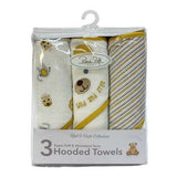 Set Tres Toallas Encapuchada para Bebe