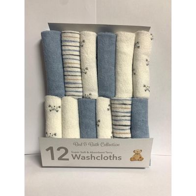 Set 12 Pc Toallitas de Baño