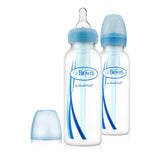 DR BROWN'S Set Biberones Cuello Estandar Azul 8oz