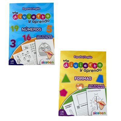 Libro Colorea-Actividad 48 pagina Formas/Numero