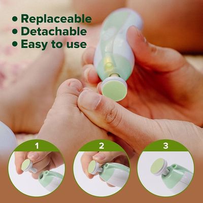 Set Cuidado de Uñas Eléctrico Verde