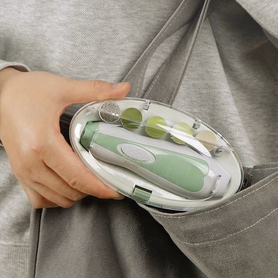 Set Cuidado de Uñas Eléctrico Verde