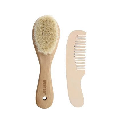 Set Peine y Cepillo en Madera