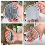 Cepillo para Lavar El Pelo Silicon- Grey