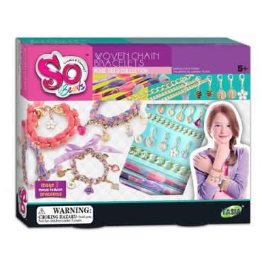 Set Cadenas Brazalete Tejidos para Niñas