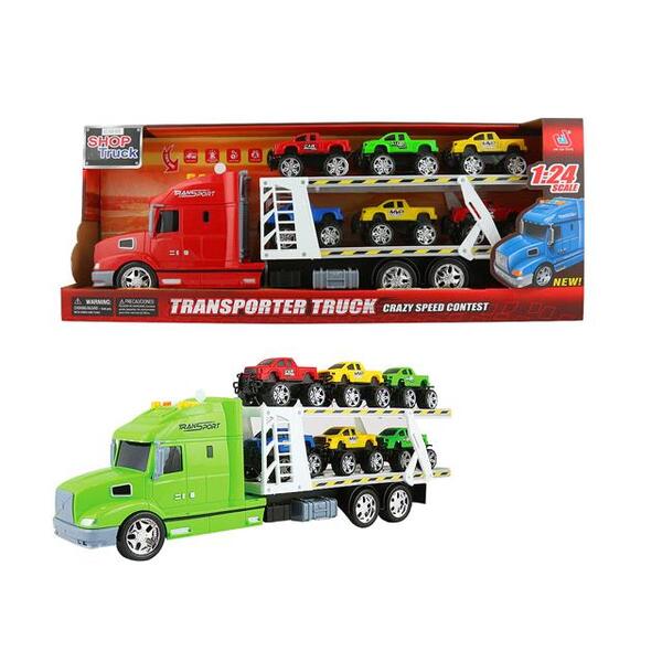 Camión Transportador de 6 Carros 1:24