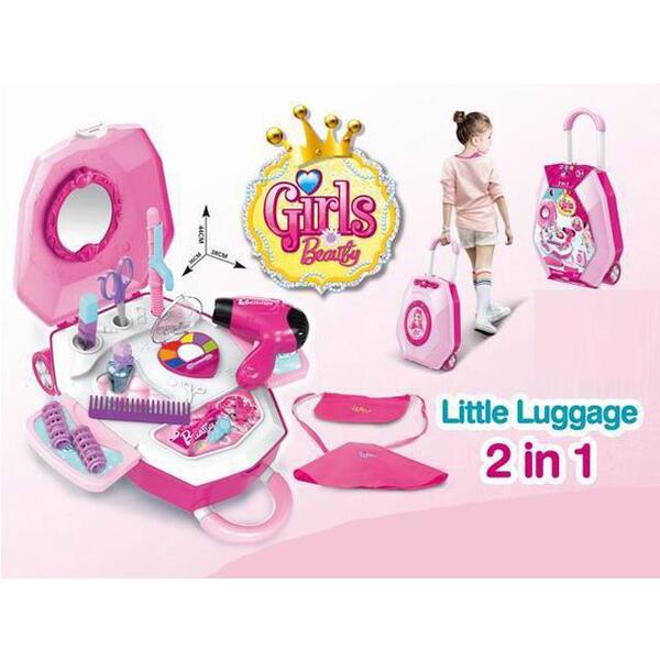 Maletica Set Belleza Niñas 2 En 1