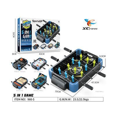 Juego Mesa Futbolín de Mesa 5 en 1