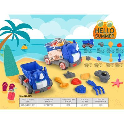 Set Camioncitos de Playa con Accesorios