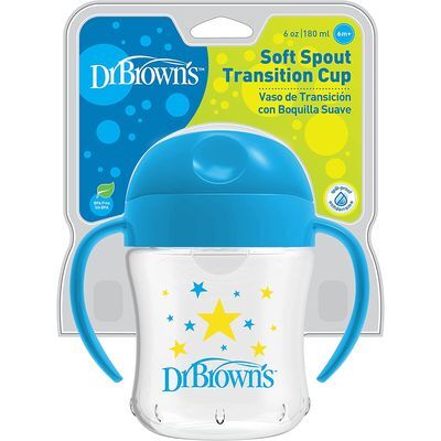 Dr Brown's - Tasa 6oz Transicion 6m+ Azul