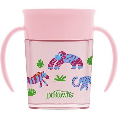 Vasito 7oz Aprendizaje 360 con Asas Rosa