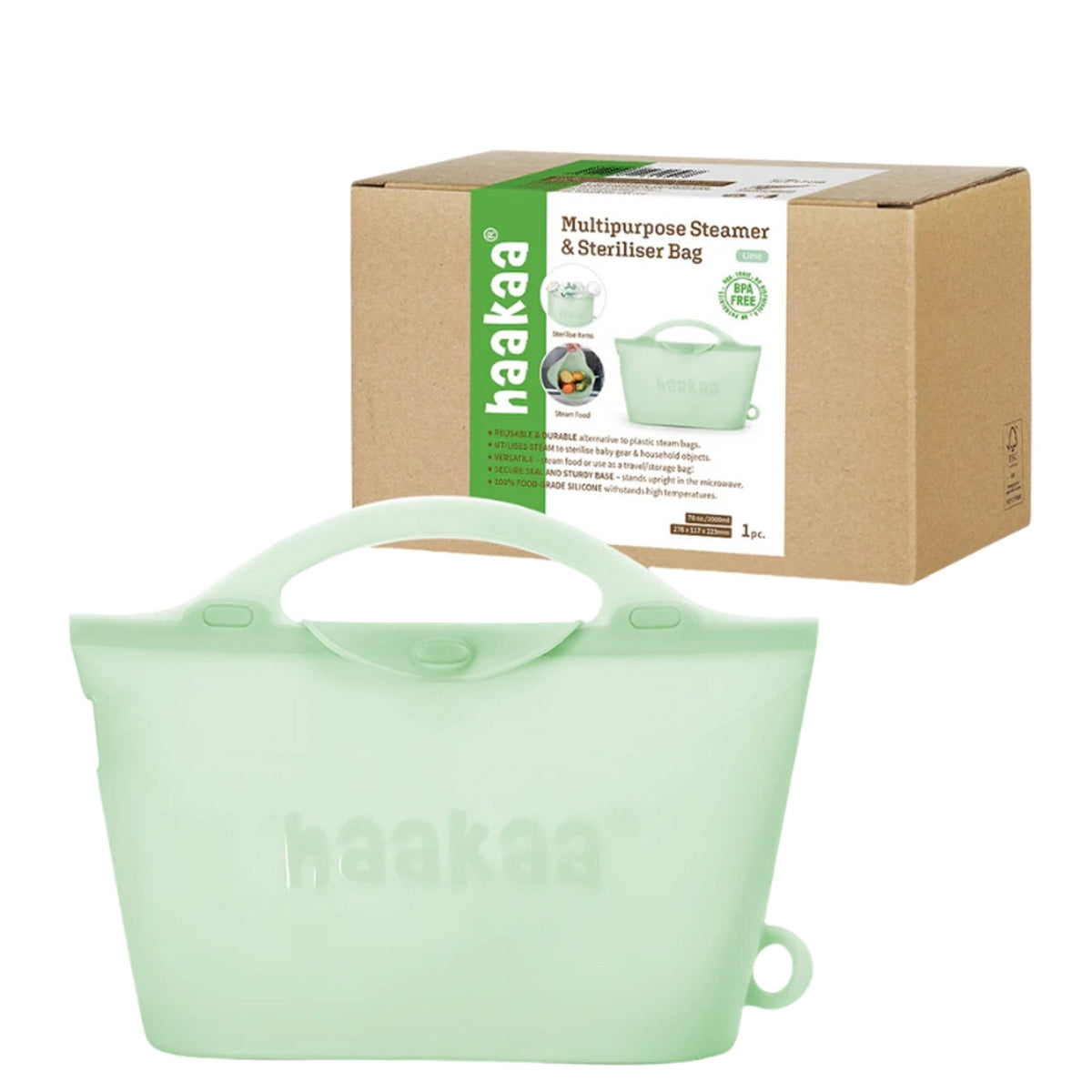 Bolsa Vapor y Esterilizador 2000ml Verde