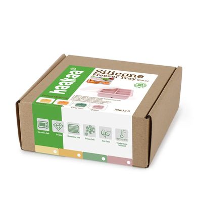 Bandeja de Silicona con Tapa 50ml Rosa